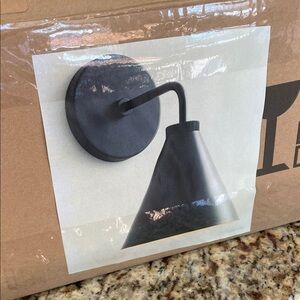 Pottery Barn Walker Black Wall Sconce